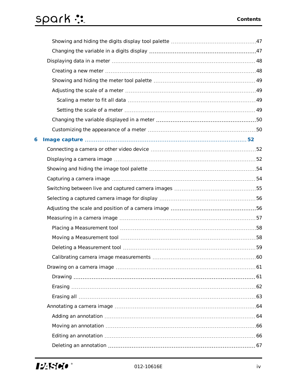PASCO SPARK Science Learning System Ver. 1.4.0 User's Guide User Manual | Page 6 / 124