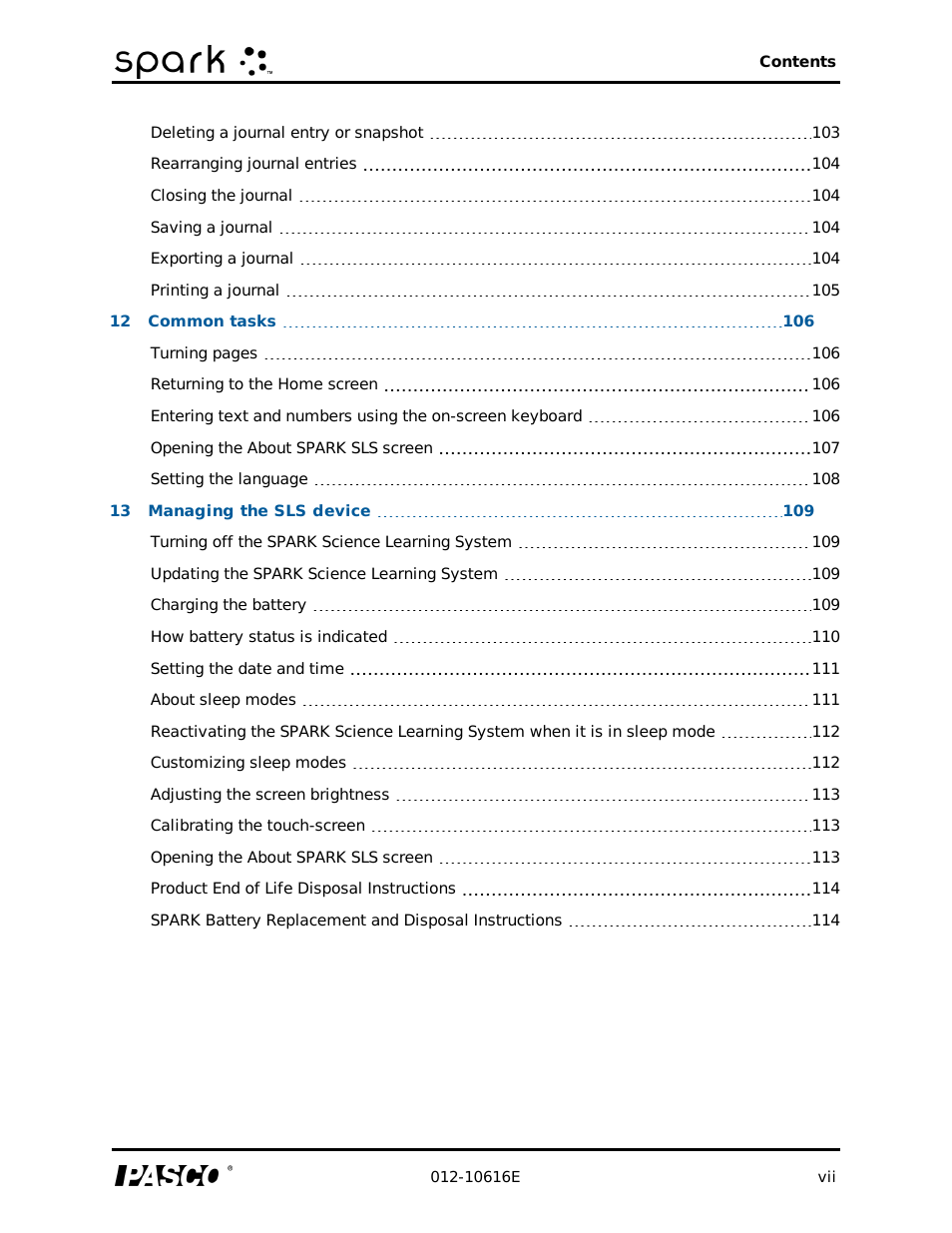 PASCO SPARK Science Learning System Ver. 1.4.0 User's Guide User Manual | Page 9 / 124
