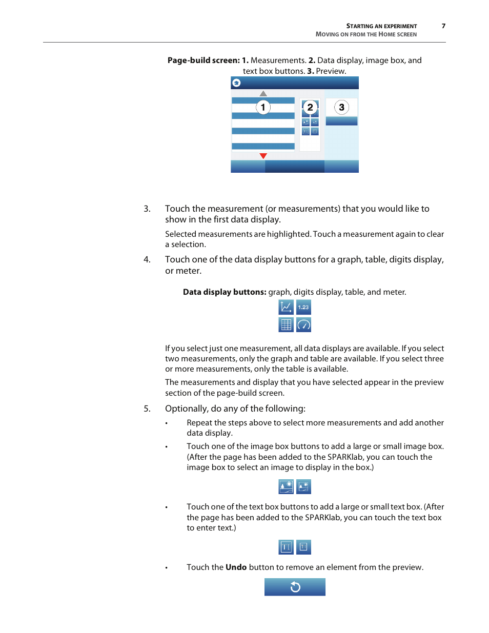 Optionally, do any of the following | PASCO SPARK Science Learning System User's Guide User Manual | Page 15 / 86