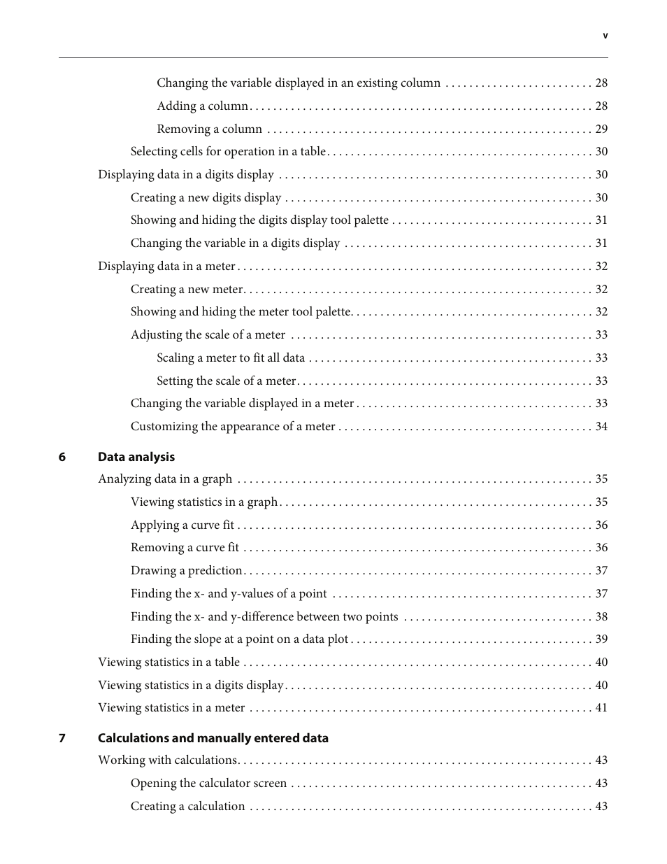 PASCO SPARK Science Learning System User's Guide User Manual | Page 5 / 86