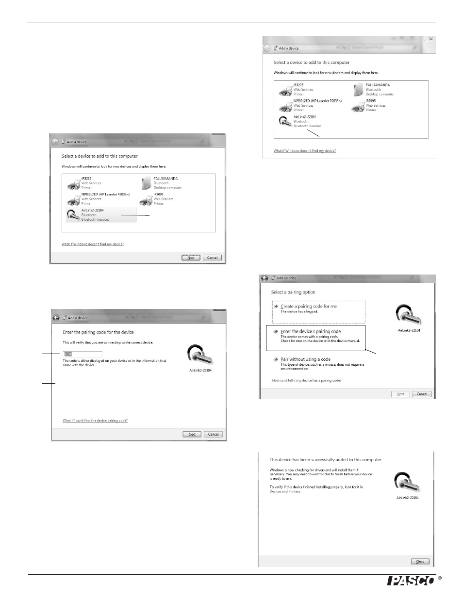 PASCO PS-2010 AirLink2 User Manual | Page 6 / 12