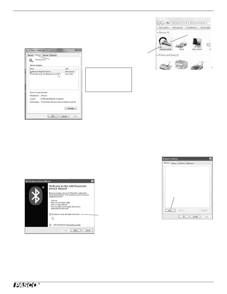 PASCO PS-2010 AirLink2 User Manual | Page 7 / 12