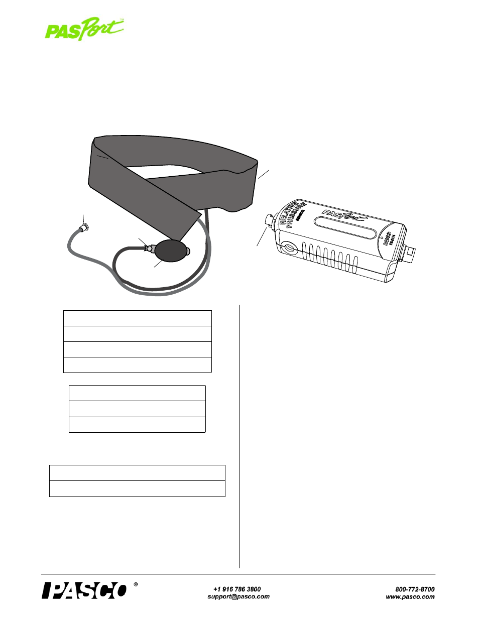 PASCO PS-2133 Respiration Rate Sensor User Manual | 4 pages