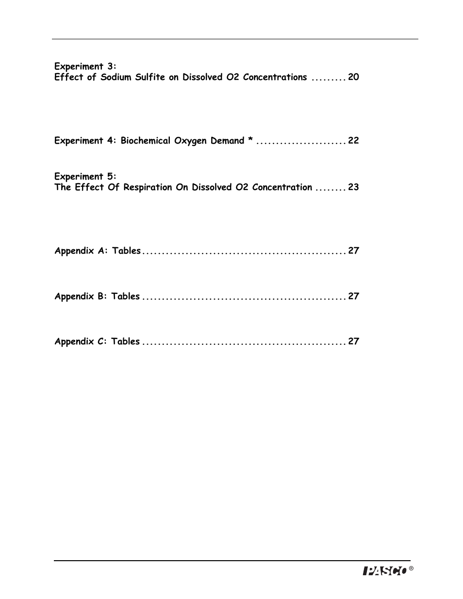 PASCO PS-2108 Dissolved Oxygen Sensor User Manual | Page 4 / 40