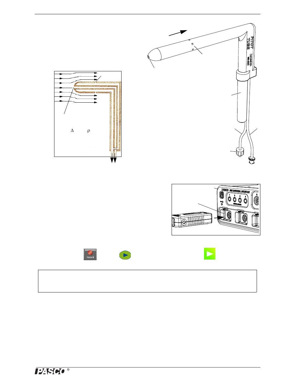 Quick start, Specifications | PASCO PS-2222 General Flow Sensor User Manual | Page 3 / 8