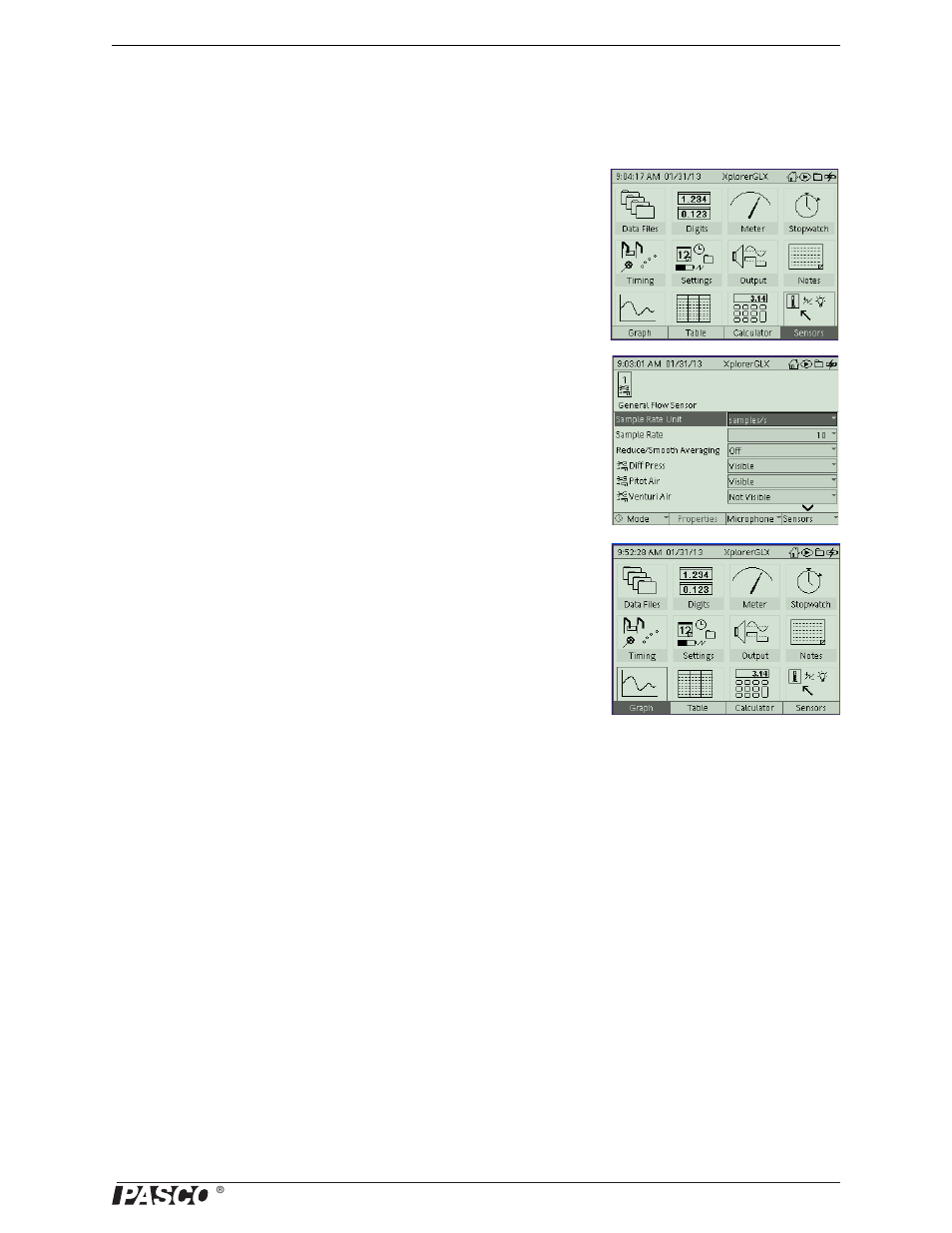 Suggested laboratory activities | PASCO PS-2222 General Flow Sensor User Manual | Page 7 / 8