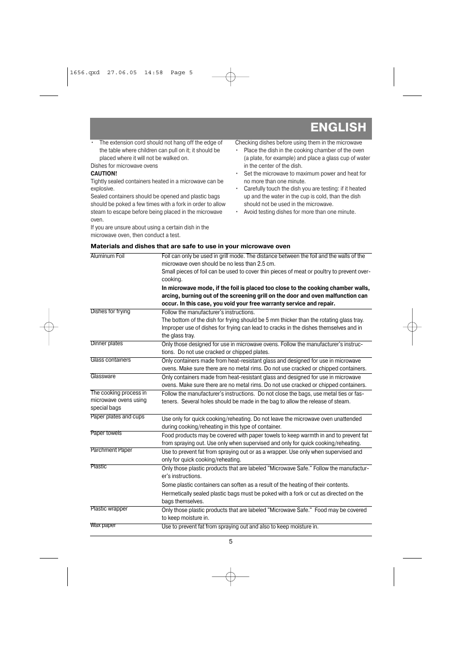 English | Vitek VT-1656 User Manual | Page 5 / 56
