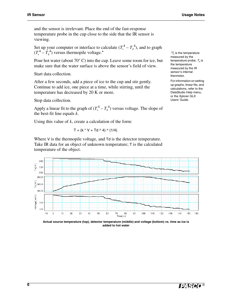 PASCO PS-2148 IR Sensor User Manual | Page 6 / 10