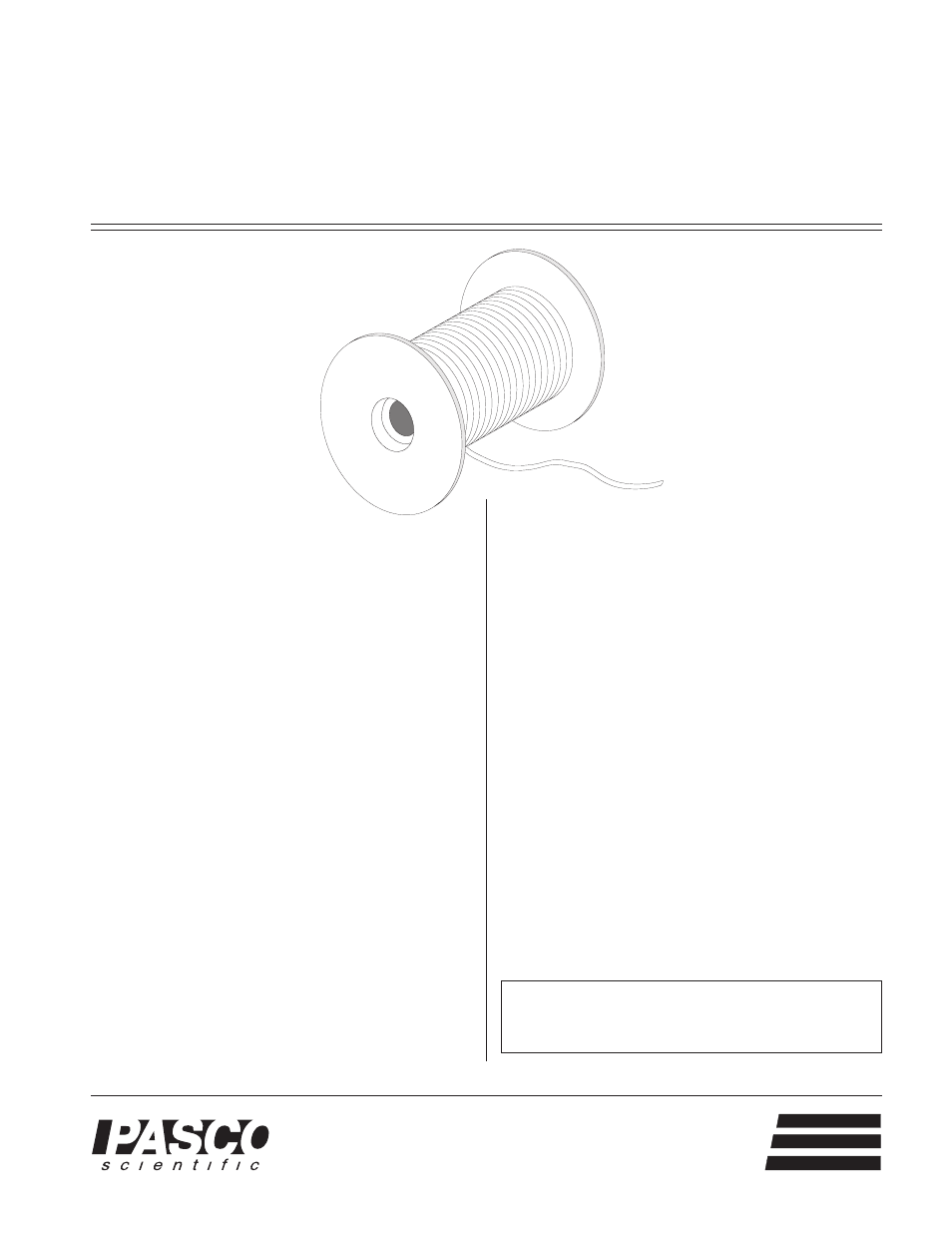 PASCO SE-9409 ELASTIC CORD User Manual | 2 pages