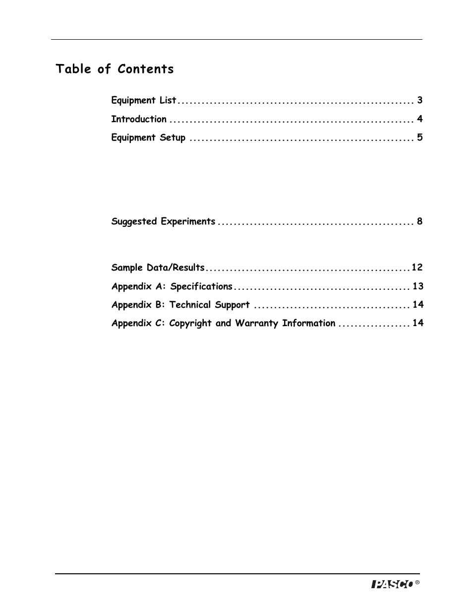 PASCO SE-8685 Pulley Demonstration System User Manual | Page 2 / 14