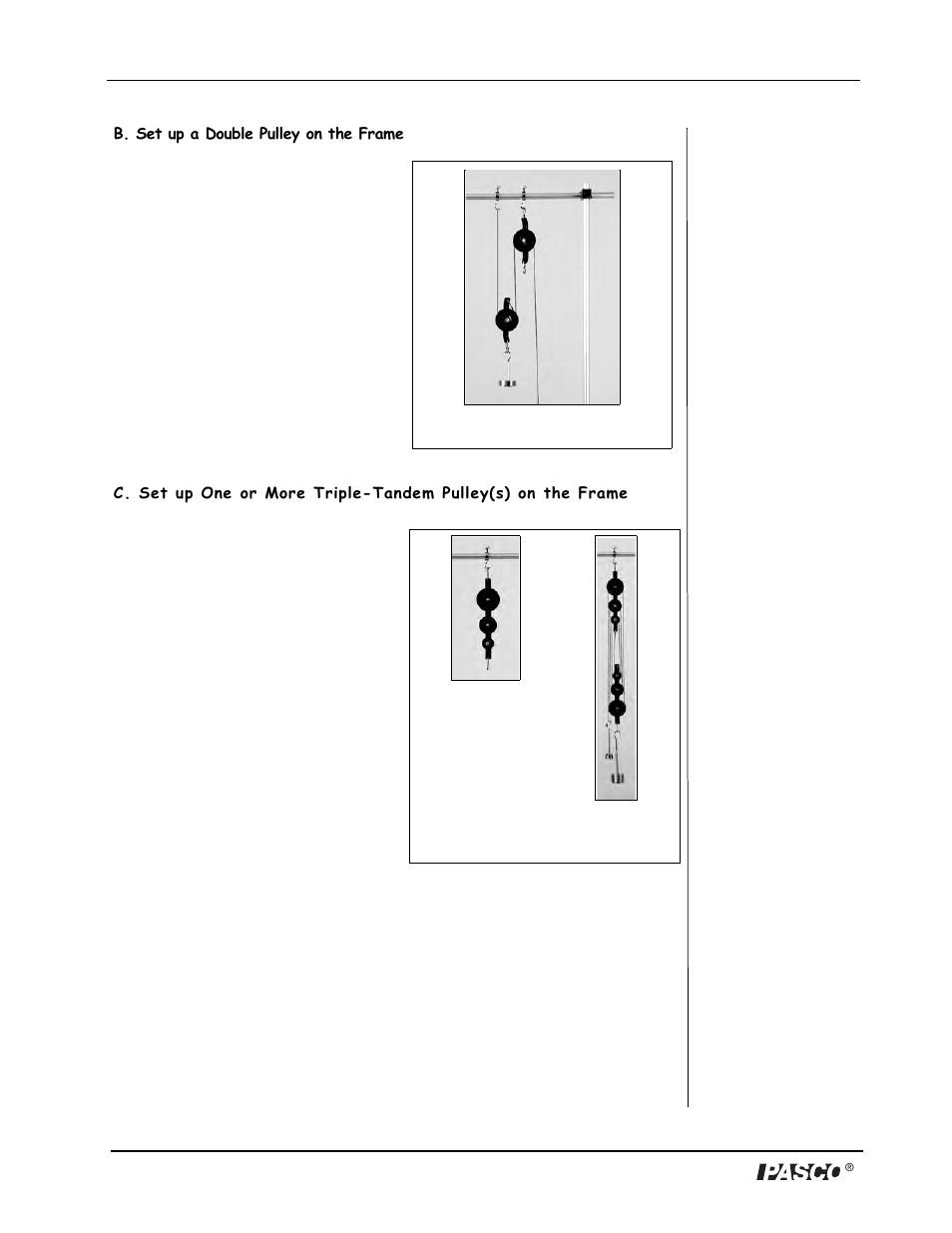 PASCO SE-8685 Pulley Demonstration System User Manual | Page 6 / 14