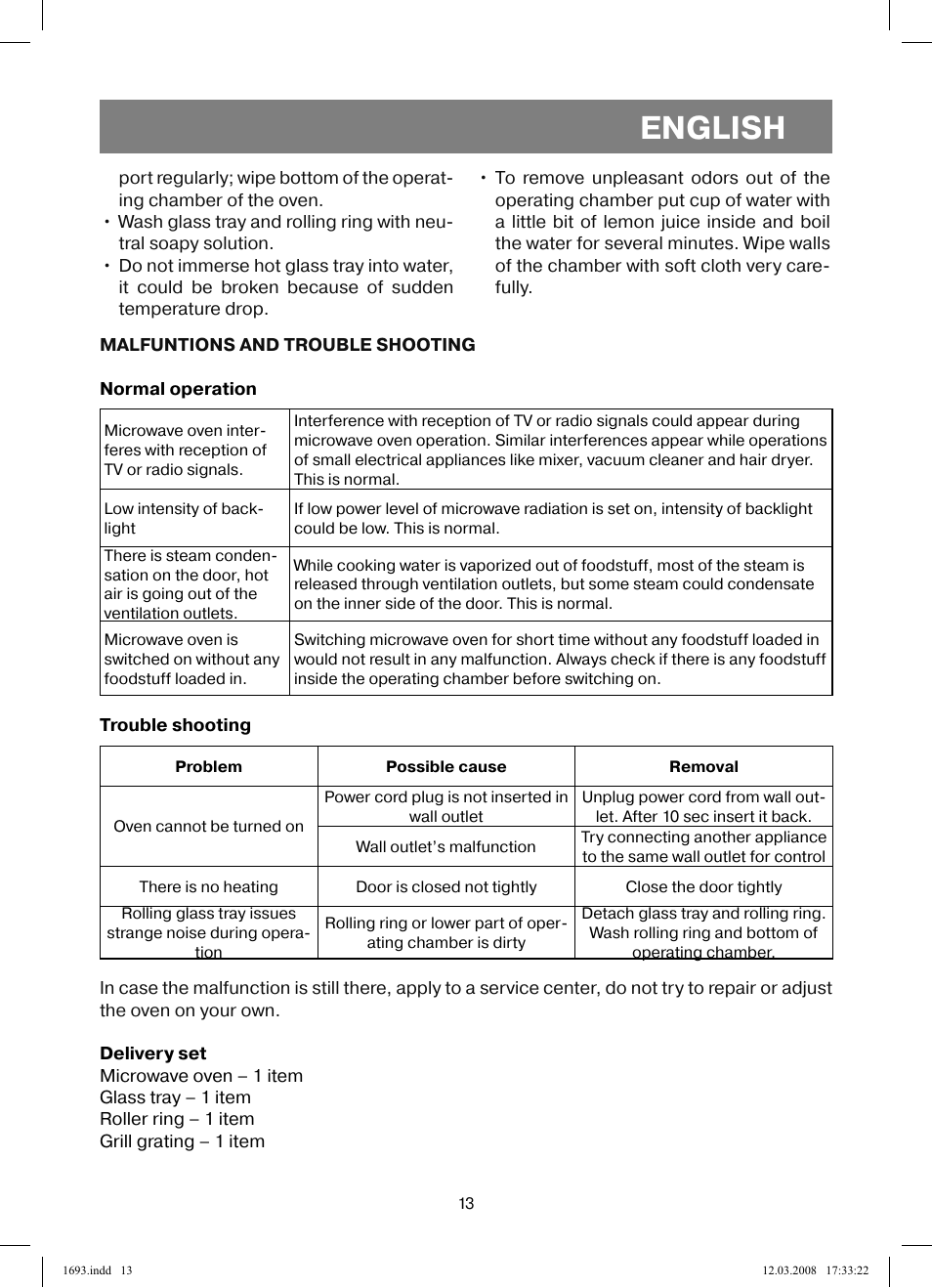 English | Vitek VT-1693 User Manual | Page 13 / 124