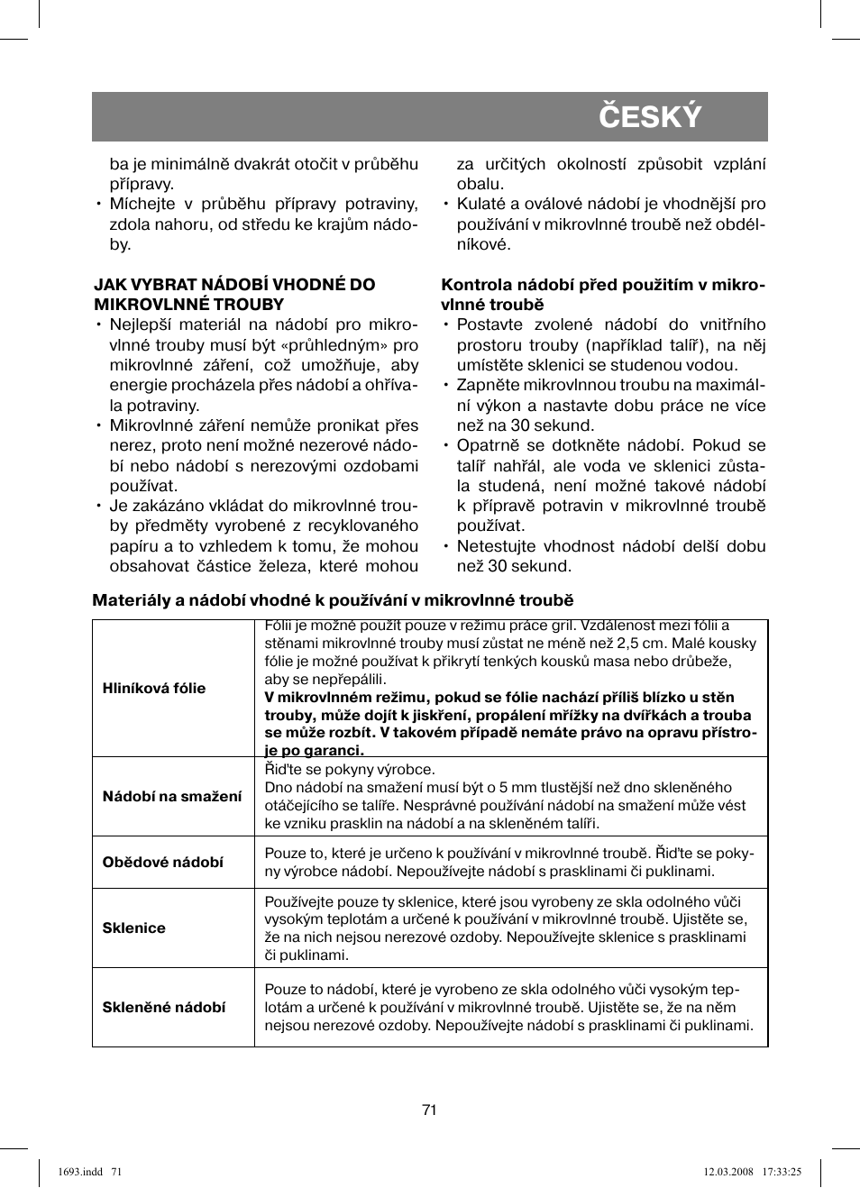 Český | Vitek VT-1693 User Manual | Page 71 / 124