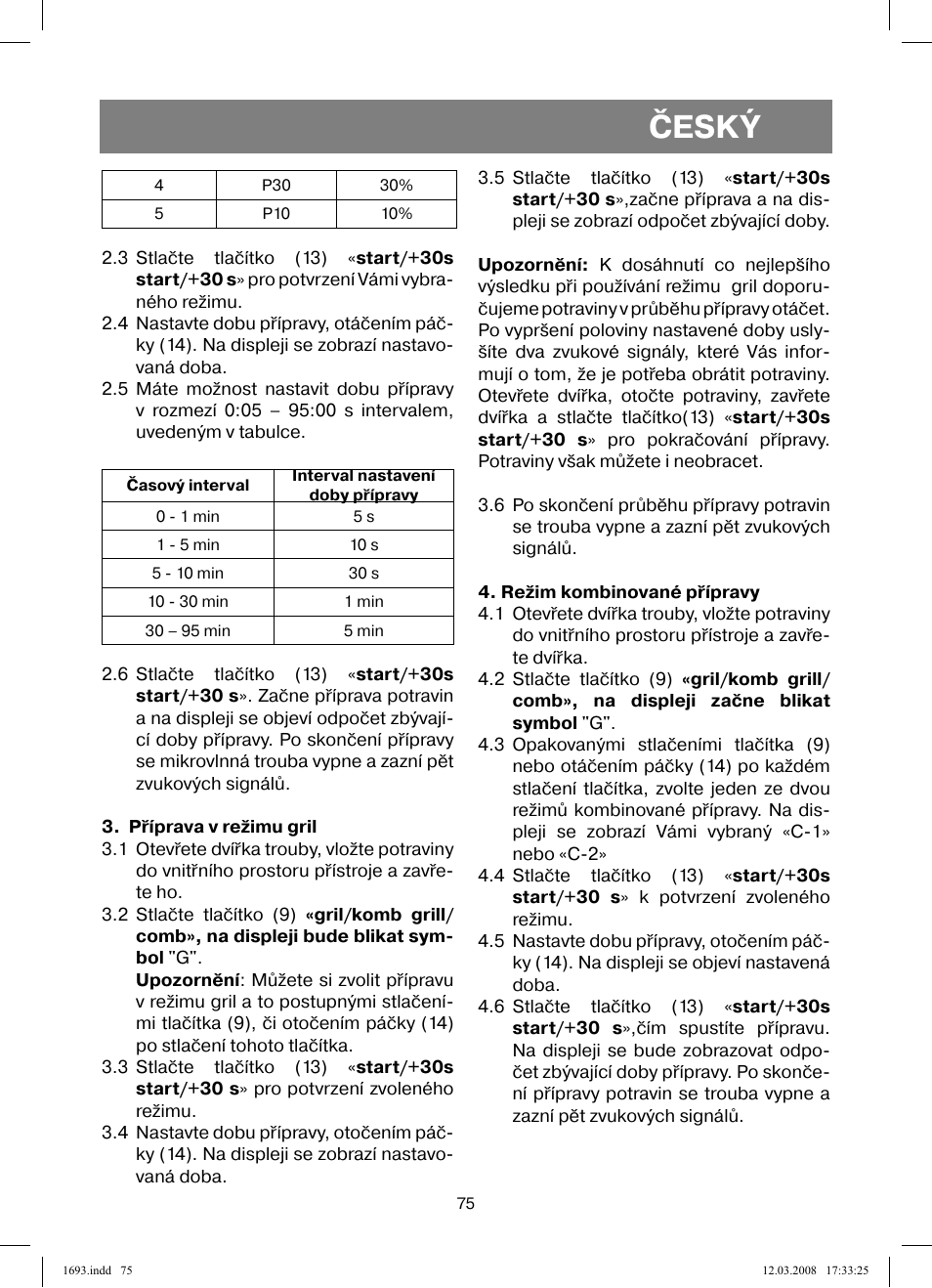Český | Vitek VT-1693 User Manual | Page 75 / 124