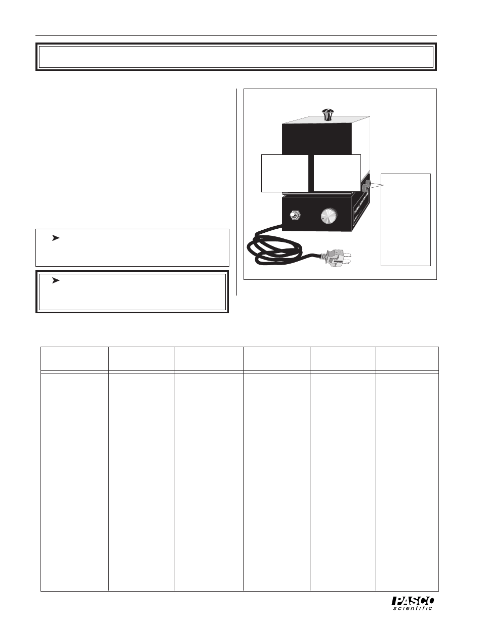 Thermal radiation cube (leslie’s cube), Caution: cube may be hot | PASCO TD-8555 THERMAL RADIATION SYSTEM User Manual | Page 6 / 28