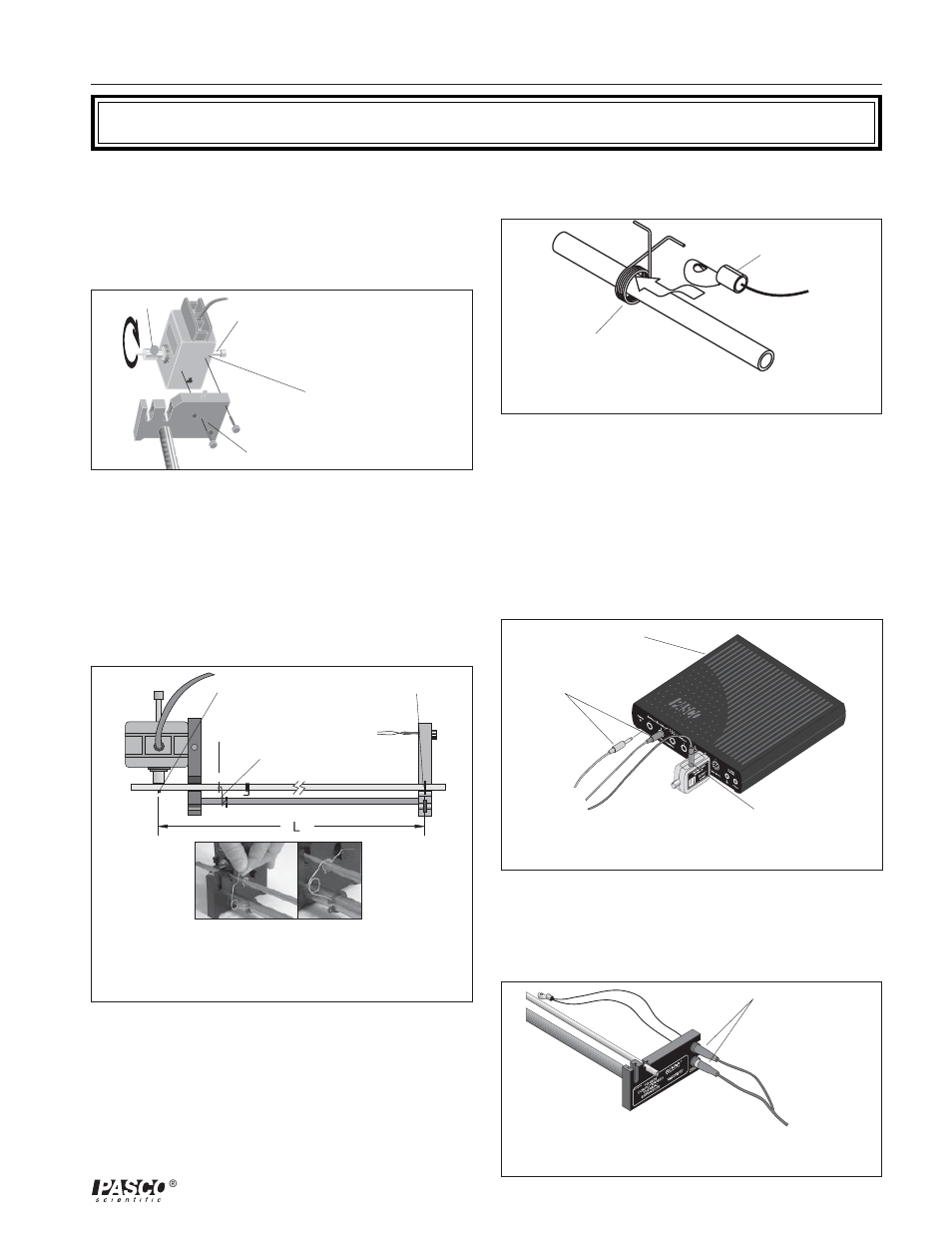 Apparatus setup | PASCO TD-8579A COMPUTER-BASED THERMAL EXPANSION APPARATUS User Manual | Page 6 / 14