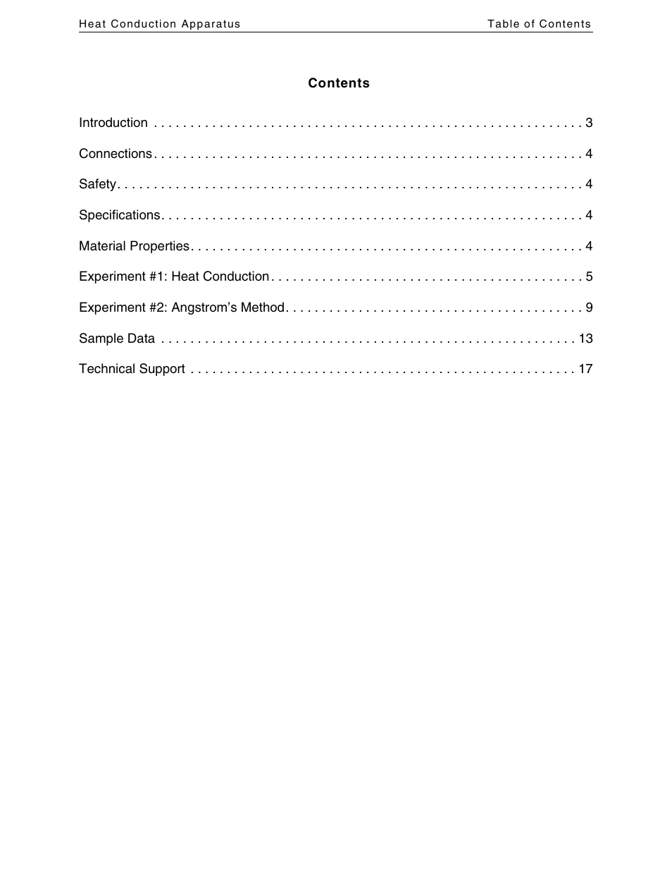 PASCO TD-8513 Heat Conduction Apparatus User Manual | Page 2 / 18