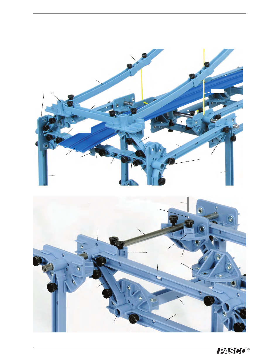 End assembly | PASCO ME-6992 Suspension Bridge Details User Manual | Page 2 / 4