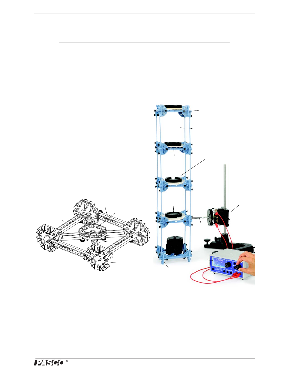 Resonance tower | PASCO ME-6992B Resonance Structures: Beam and Tower User Manual | Page 2 / 3