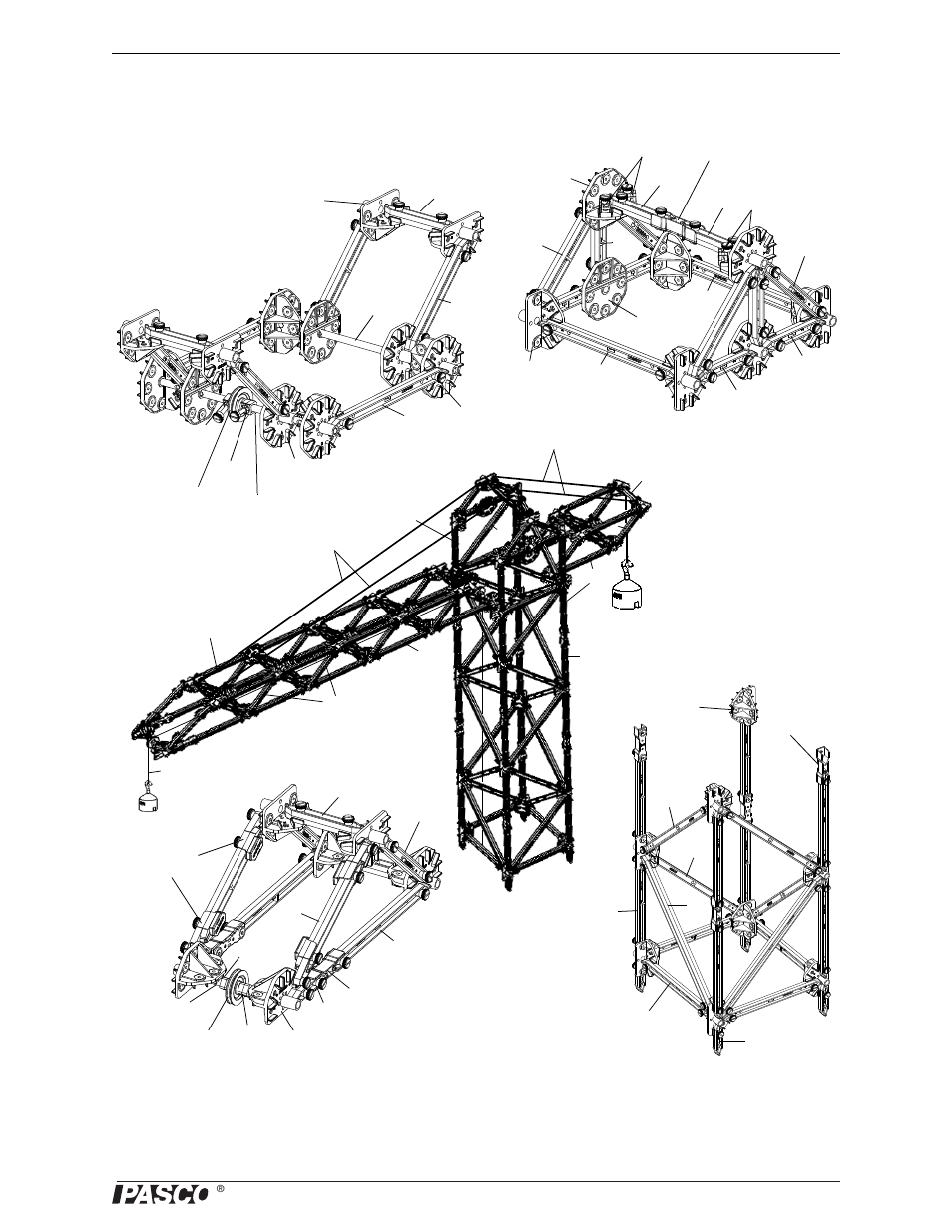 Tower crane | PASCO ME-6992B Advanced Structures Set User Manual | Page 23 / 58