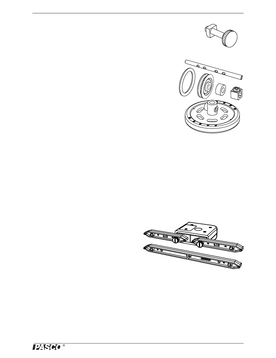 Axles, pulleys, spacers, collets, and drive wheels, Force platform structure (me-6988a), Adding load cells | PASCO ME-6992B Advanced Structures Set User Manual | Page 9 / 58