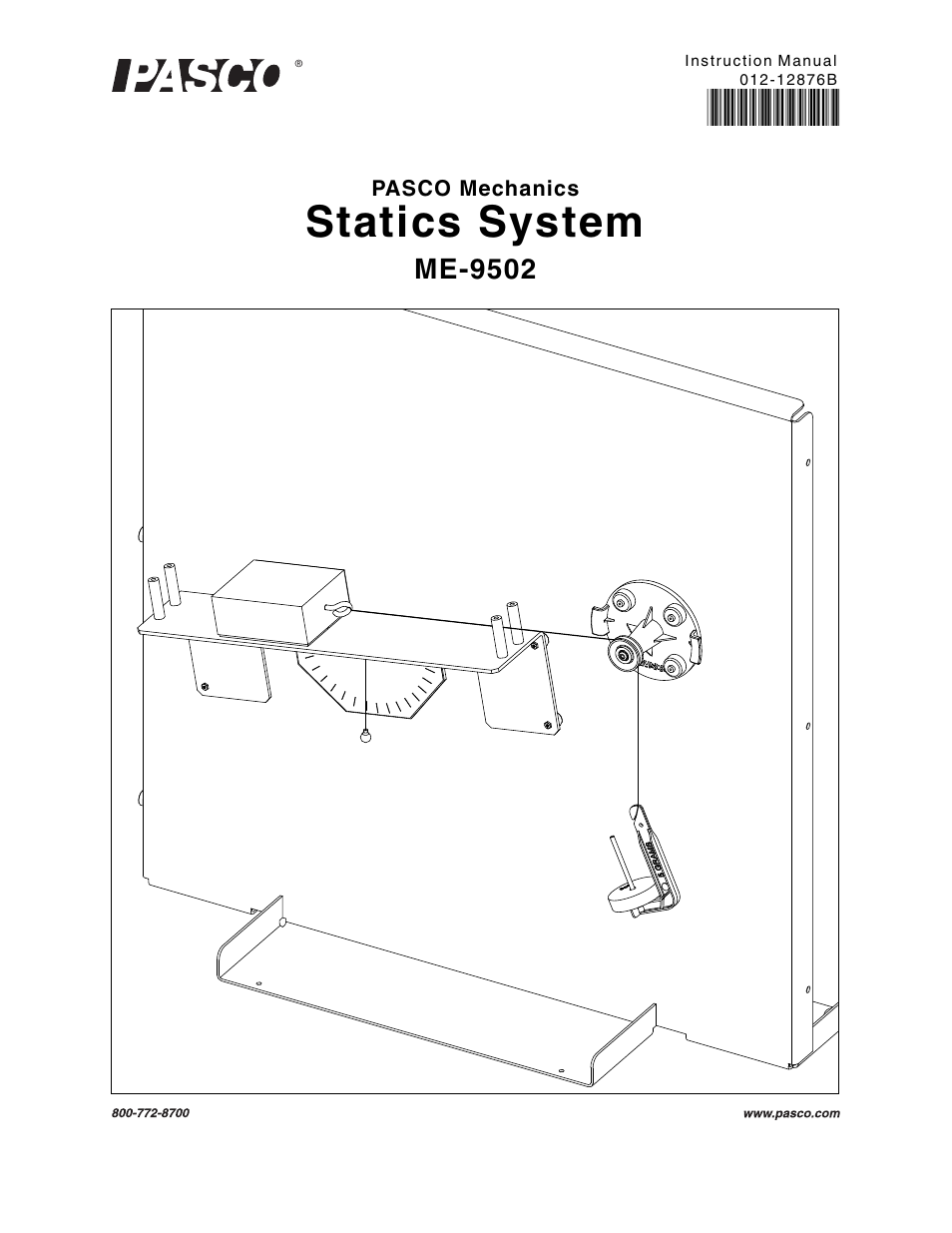 PASCO ME-9502 Statics System User Manual | 94 pages
