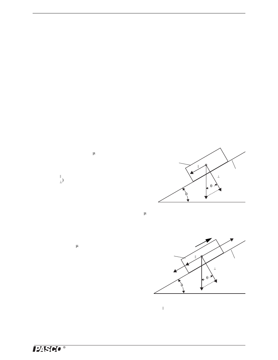 Questions, Sliding friction on an inclined plane, Prediction | PASCO ME-9502 Statics System User Manual | Page 47 / 94