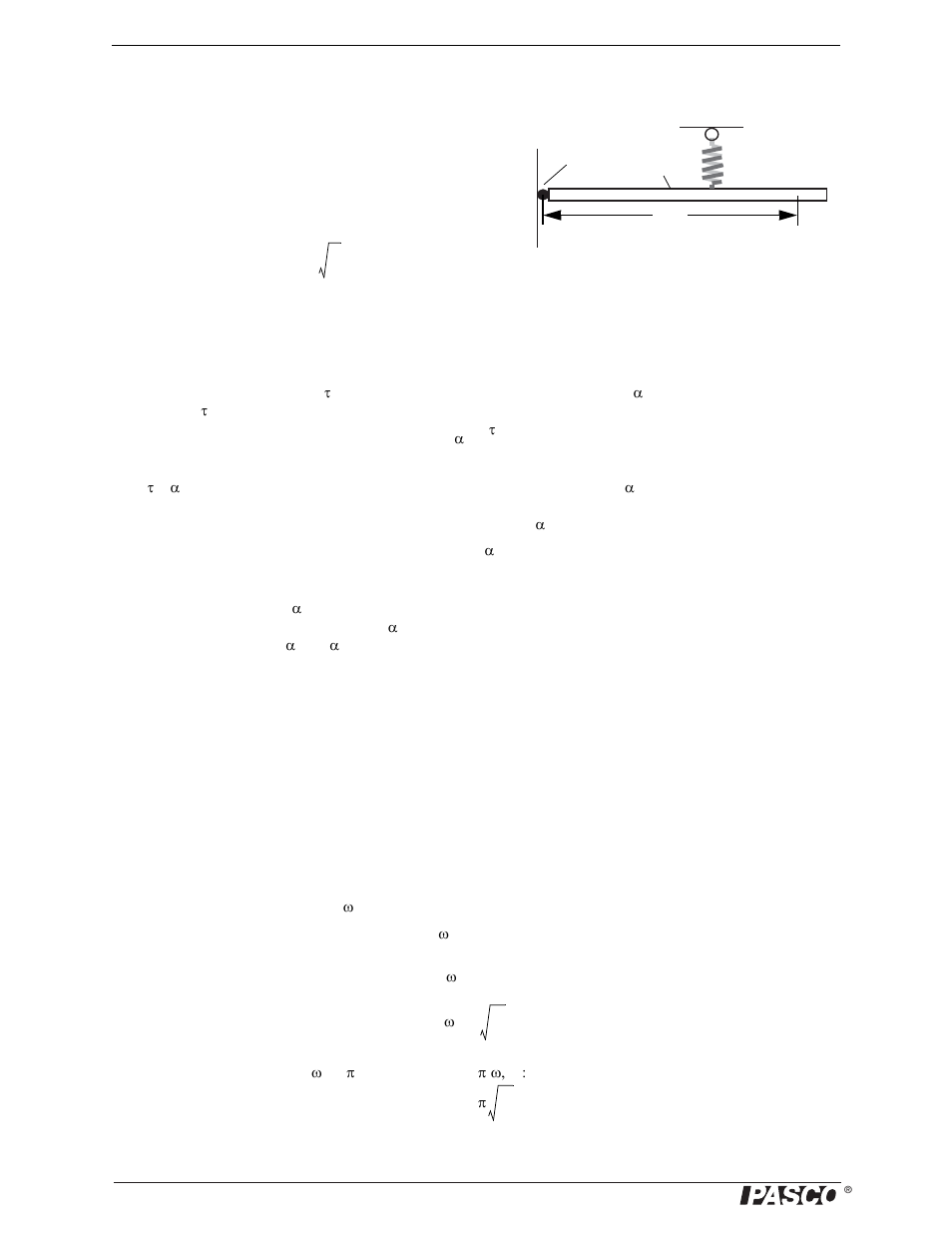 Simple harmonic motion-beam on a spring, Simple harmonic motion–beam on a spring | PASCO ME-9502 Statics System User Manual | Page 54 / 94