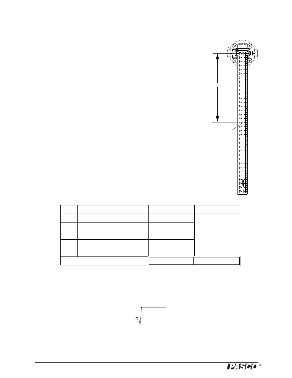 Procedure, Data table, Calculations | Questions | PASCO ME-9502 Statics System User Manual | Page 62 / 94