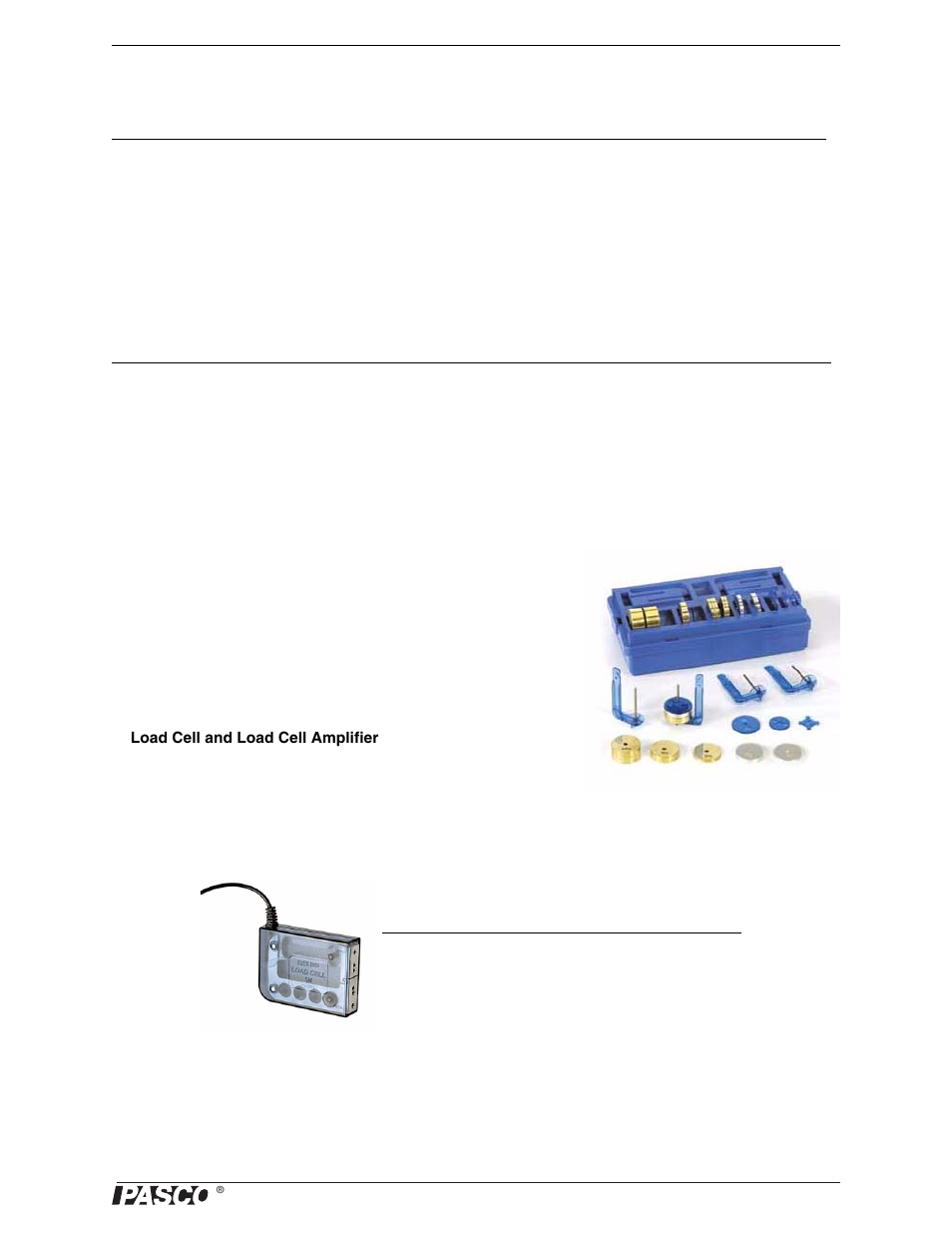 Me-9504 spares package, Me-9505 components package, Me-8979 mass and hanger set | Recommended equipment | PASCO ME-9502 Statics System User Manual | Page 7 / 94