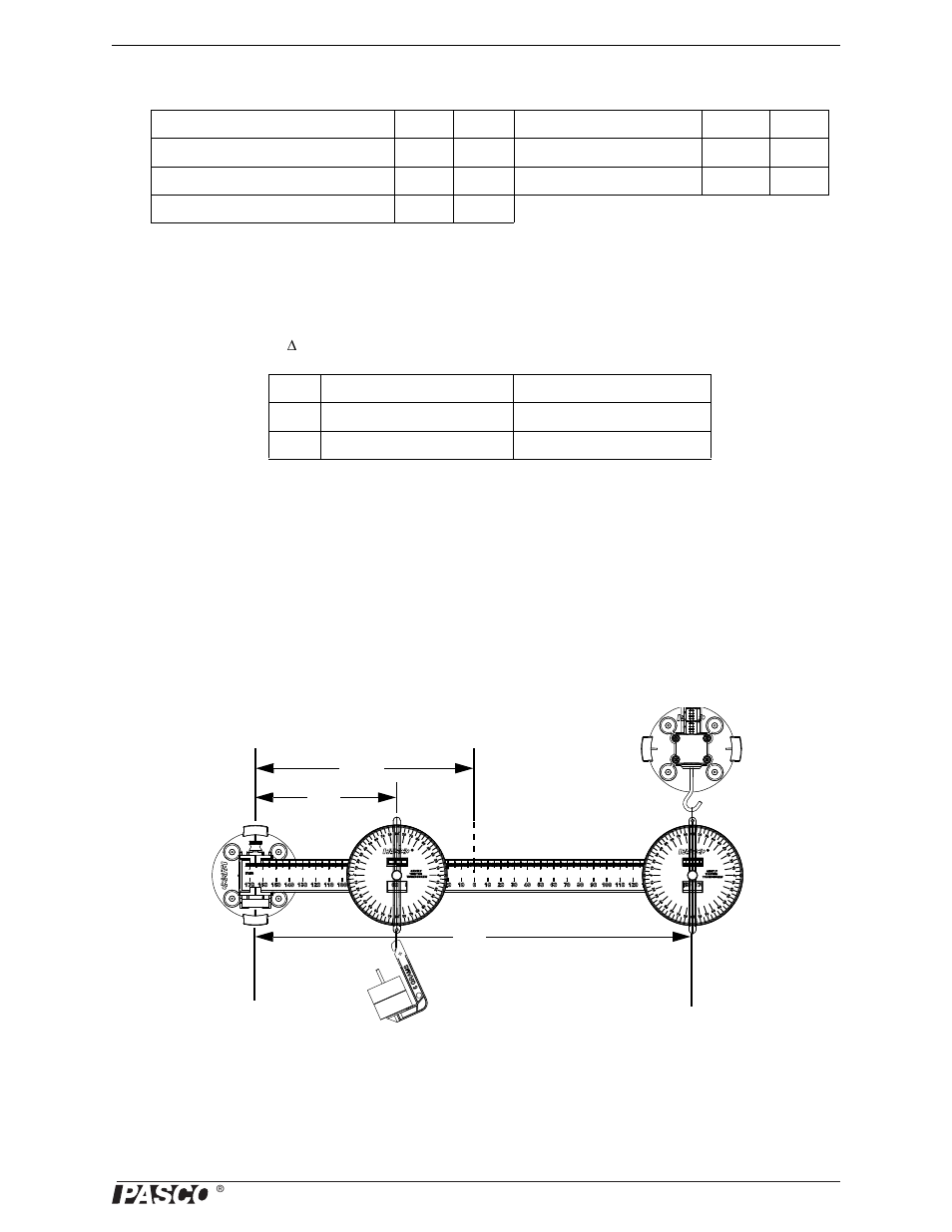 Data table, Calculations, Questions | Extension, Data table calculations | PASCO ME-9502 Statics System User Manual | Page 79 / 94