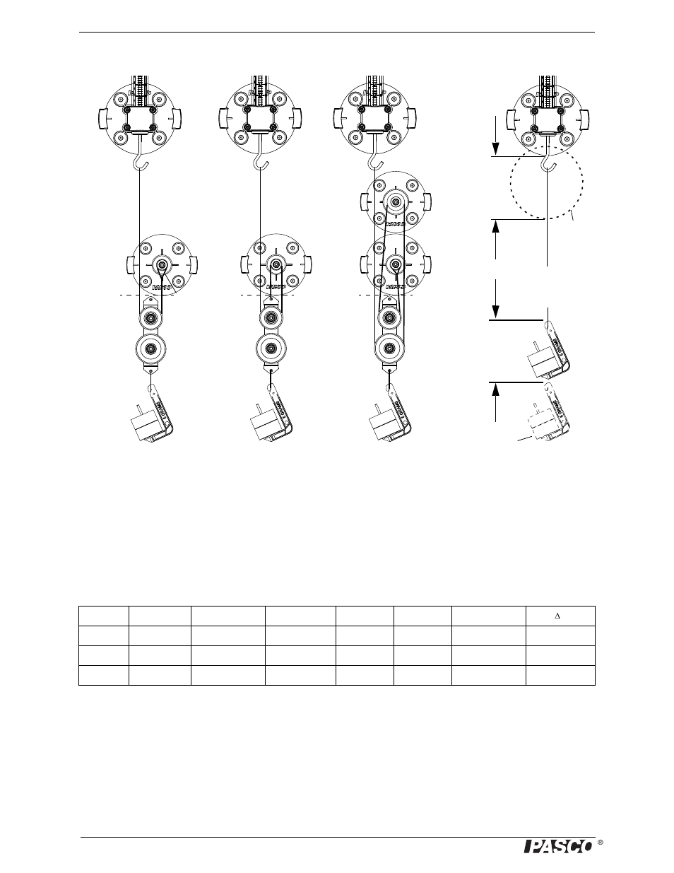 Data table, Questions, Data table questions | PASCO ME-9502 Statics System User Manual | Page 86 / 94