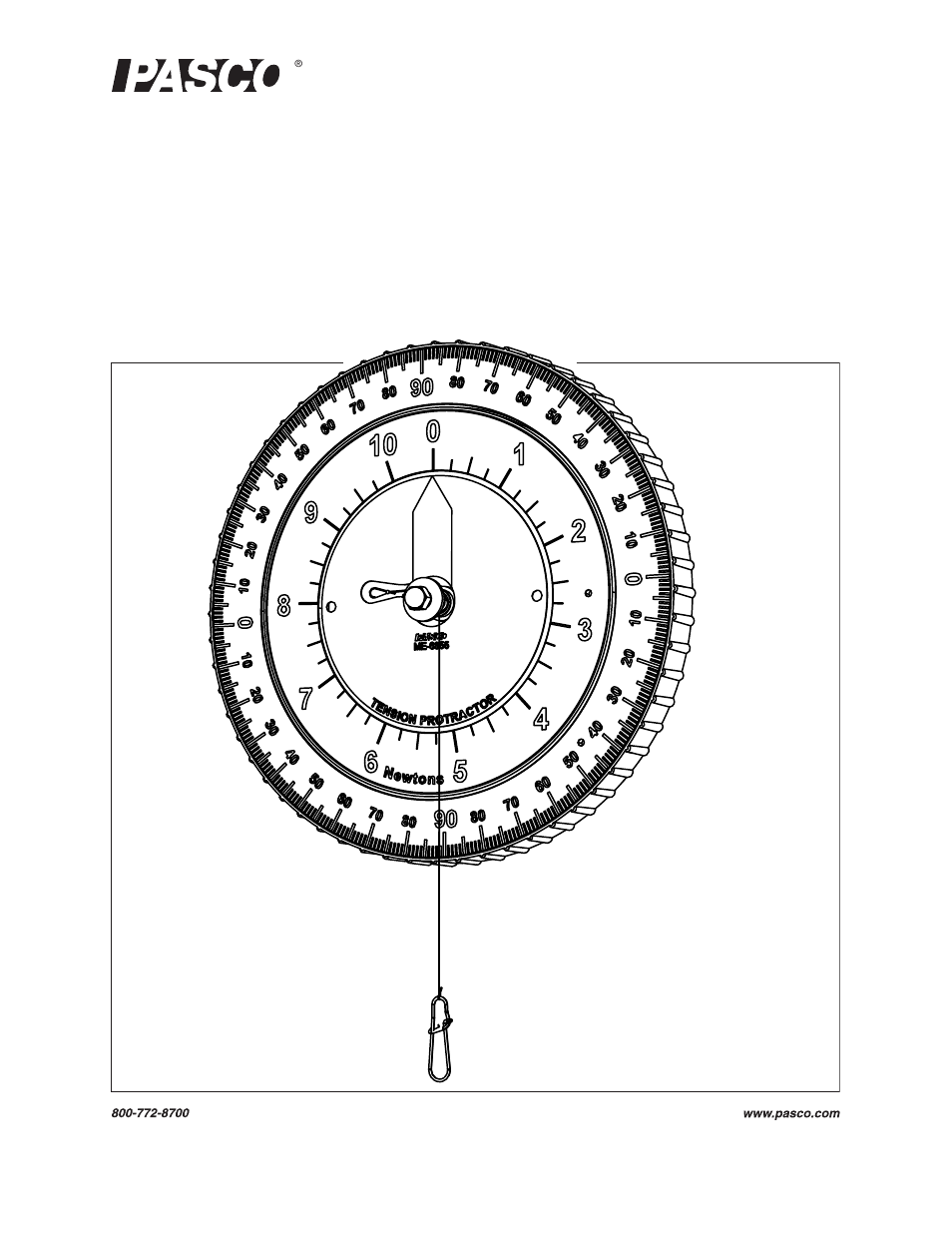 PASCO ME-6855 Tension Protractor User Manual | 13 pages