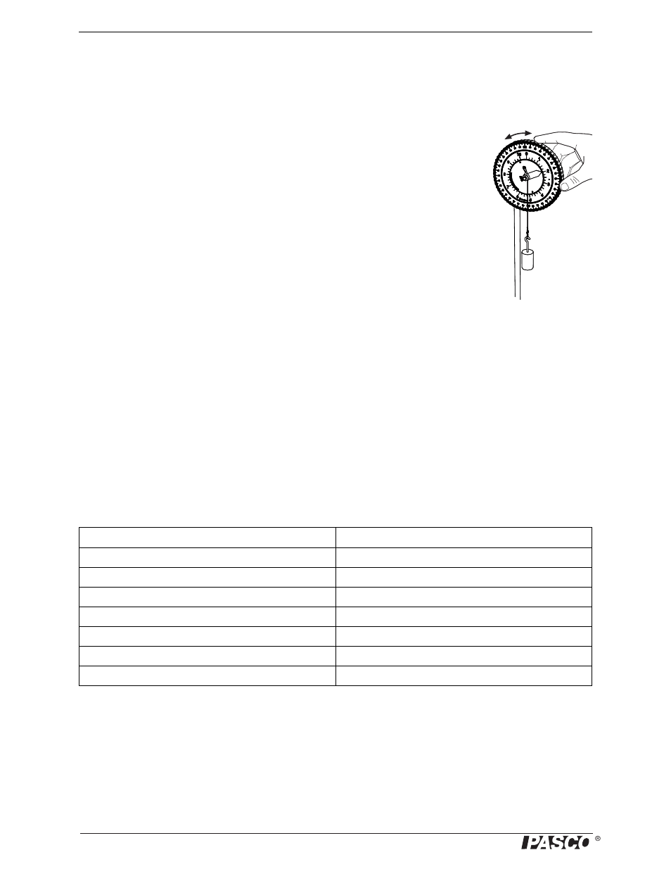 Analysis | PASCO ME-6855 Tension Protractor User Manual | Page 11 / 13