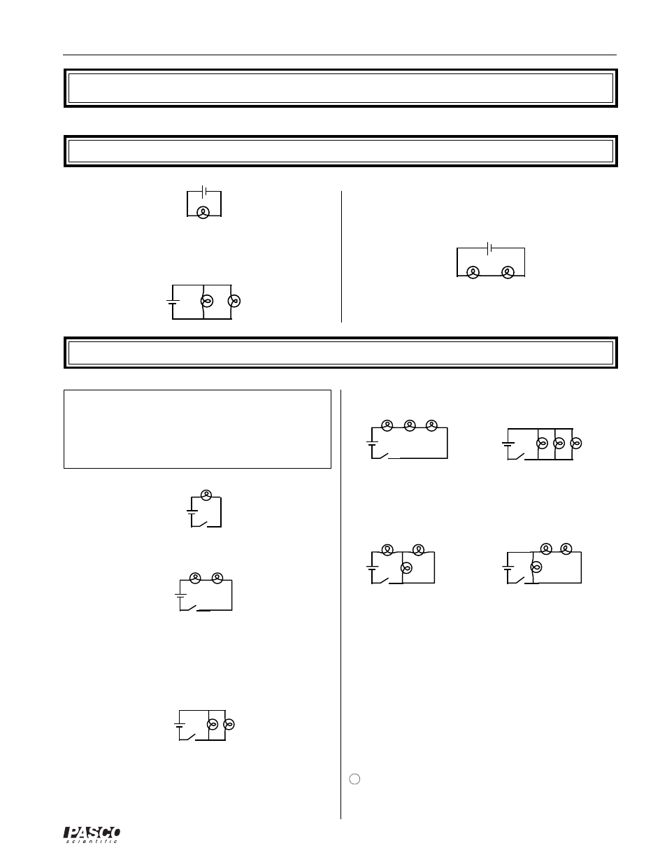 Teacher's guide (experiments 1-10), Exp 1 - circuits experiment board, Exp 2 - lights in circuits | PASCO EM-8656 AC_DC ELECTRONICS LABORATORY User Manual | Page 119 / 126