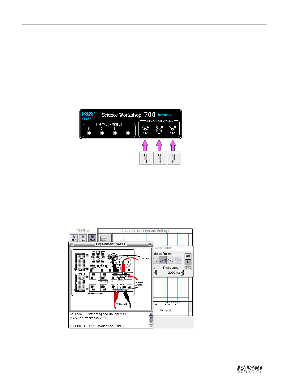 Procedure: unit one – diode properties | PASCO EM-8656 AC_DC ELECTRONICS LABORATORY User Manual | Page 62 / 126