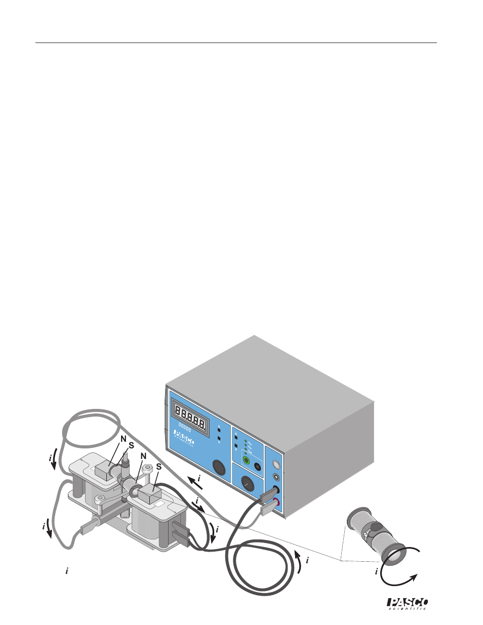 Experiment 4, Questions, The speed varies directly with the ac frequency | 4, 7, and 9 (see diagram below), Ns n s, Current | PASCO SE-8657 MOTOR ACCESSORY User Manual | Page 36 / 40