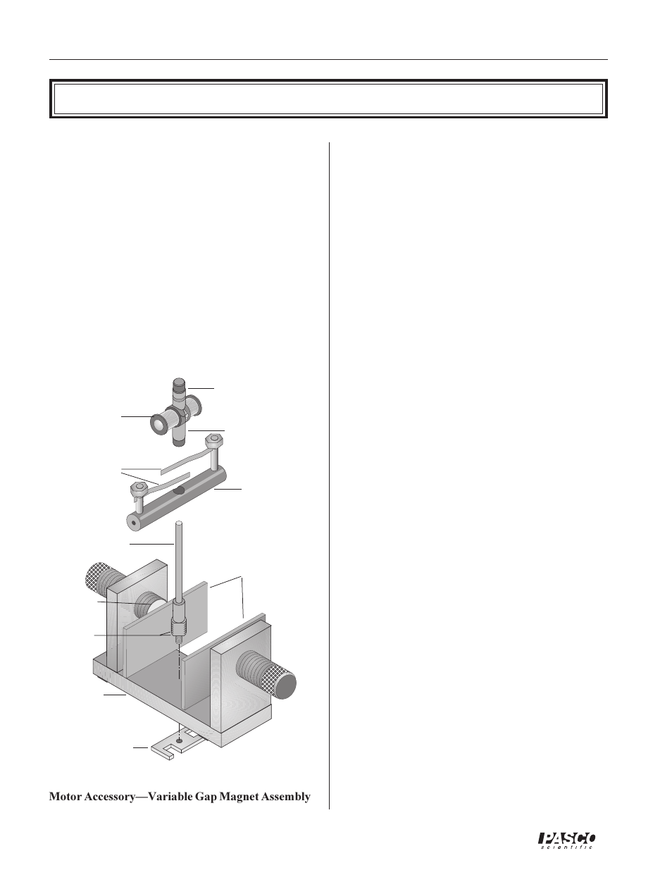 Assembly | PASCO SE-8657 MOTOR ACCESSORY User Manual | Page 8 / 40
