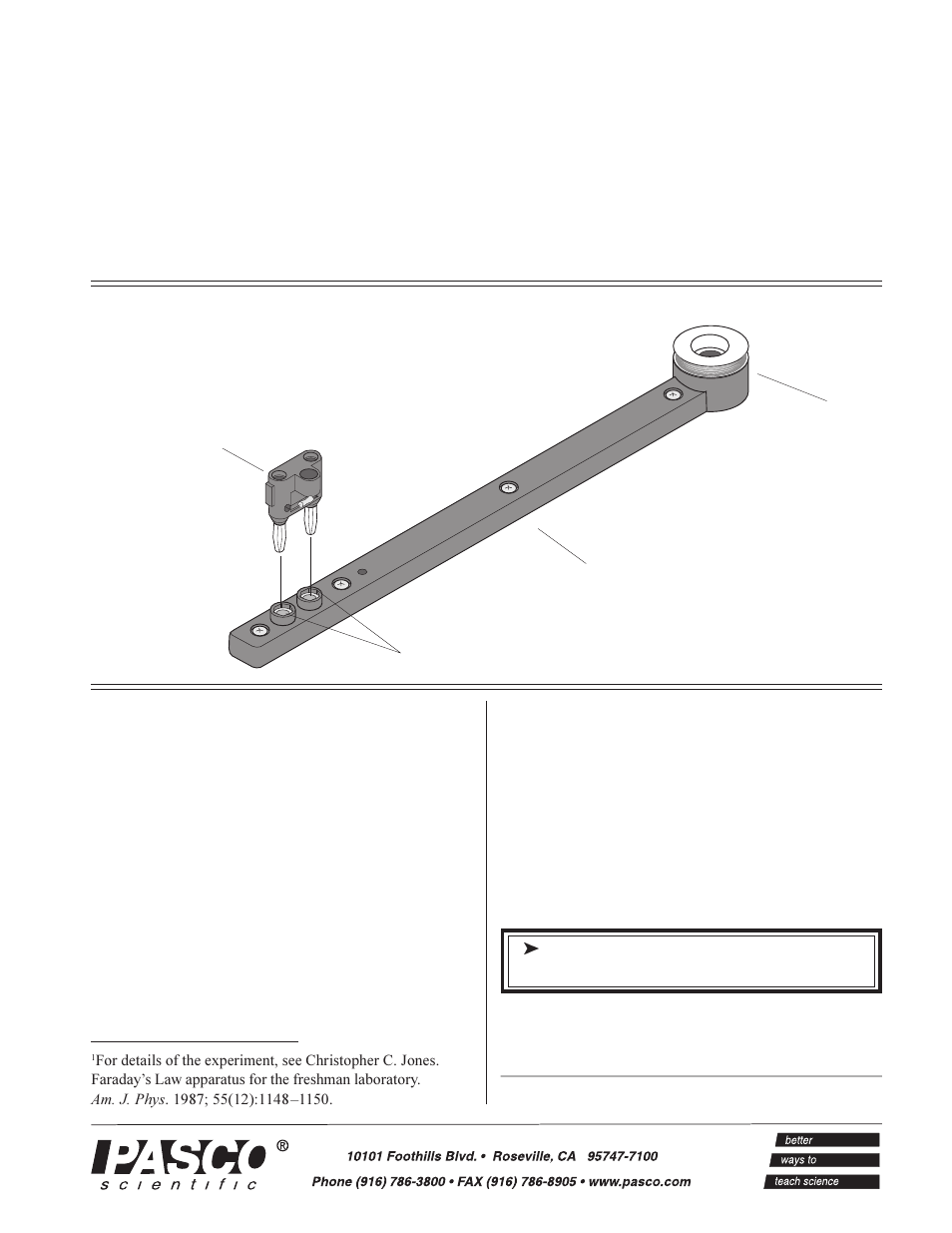 PASCO EM-6713 2000-TURN DETECTOR COIL User Manual | 2 pages