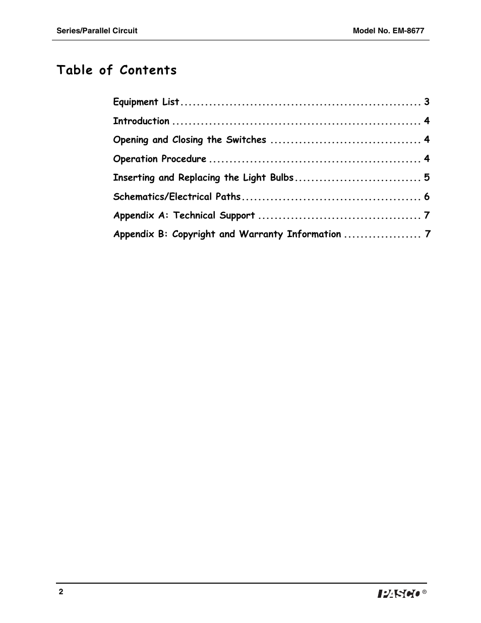 PASCO EM-8677 Series_Parallel Circuit User Manual | Page 3 / 8