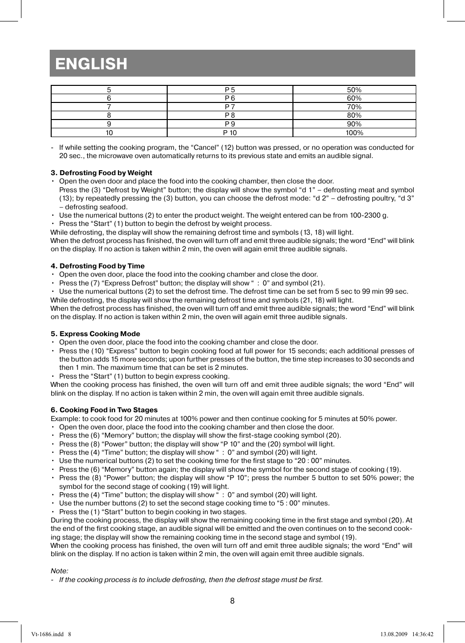 English | Vitek VT-1686 User Manual | Page 8 / 80