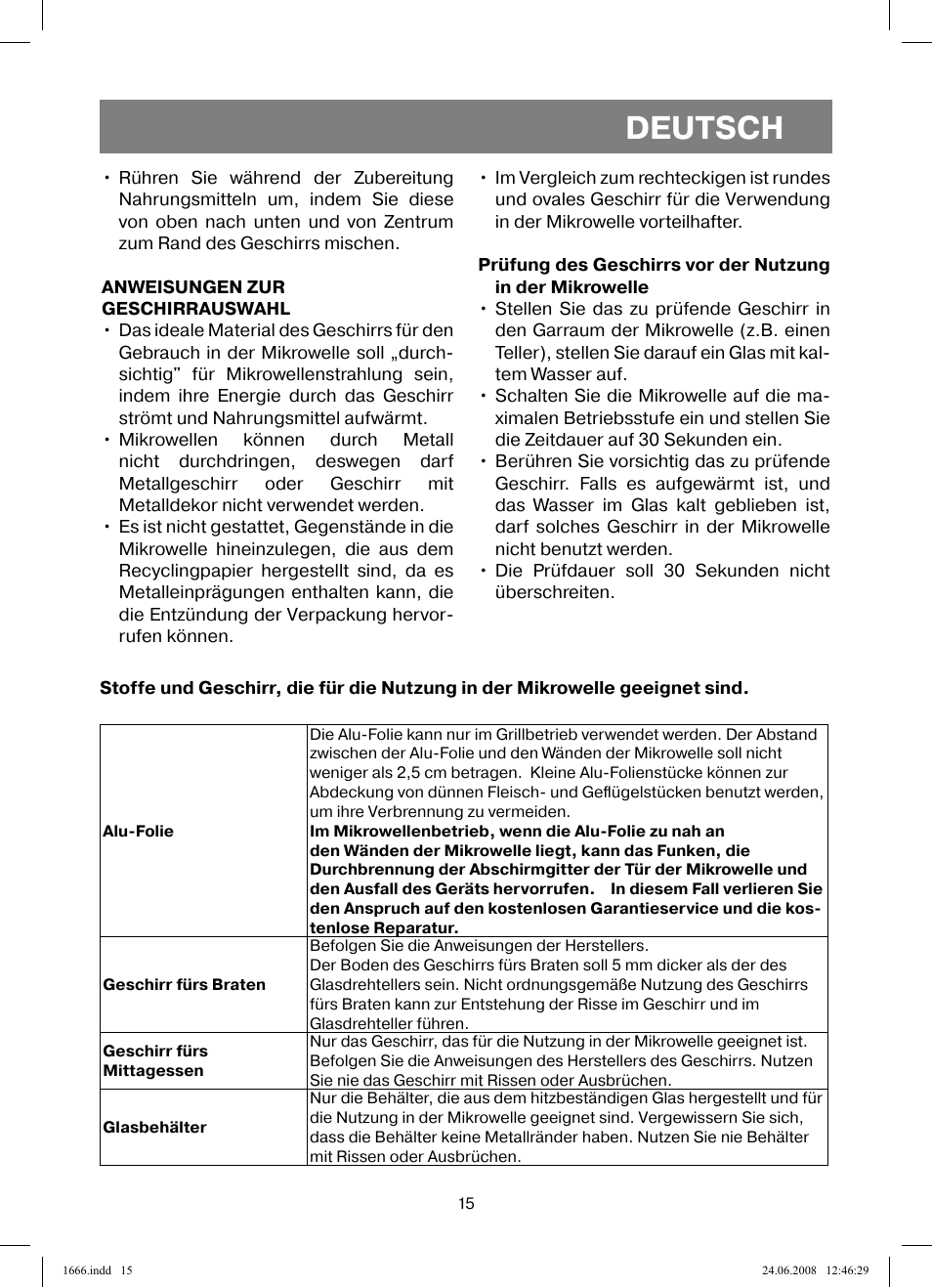 Deutsch | Vitek VT-1666 User Manual | Page 15 / 116