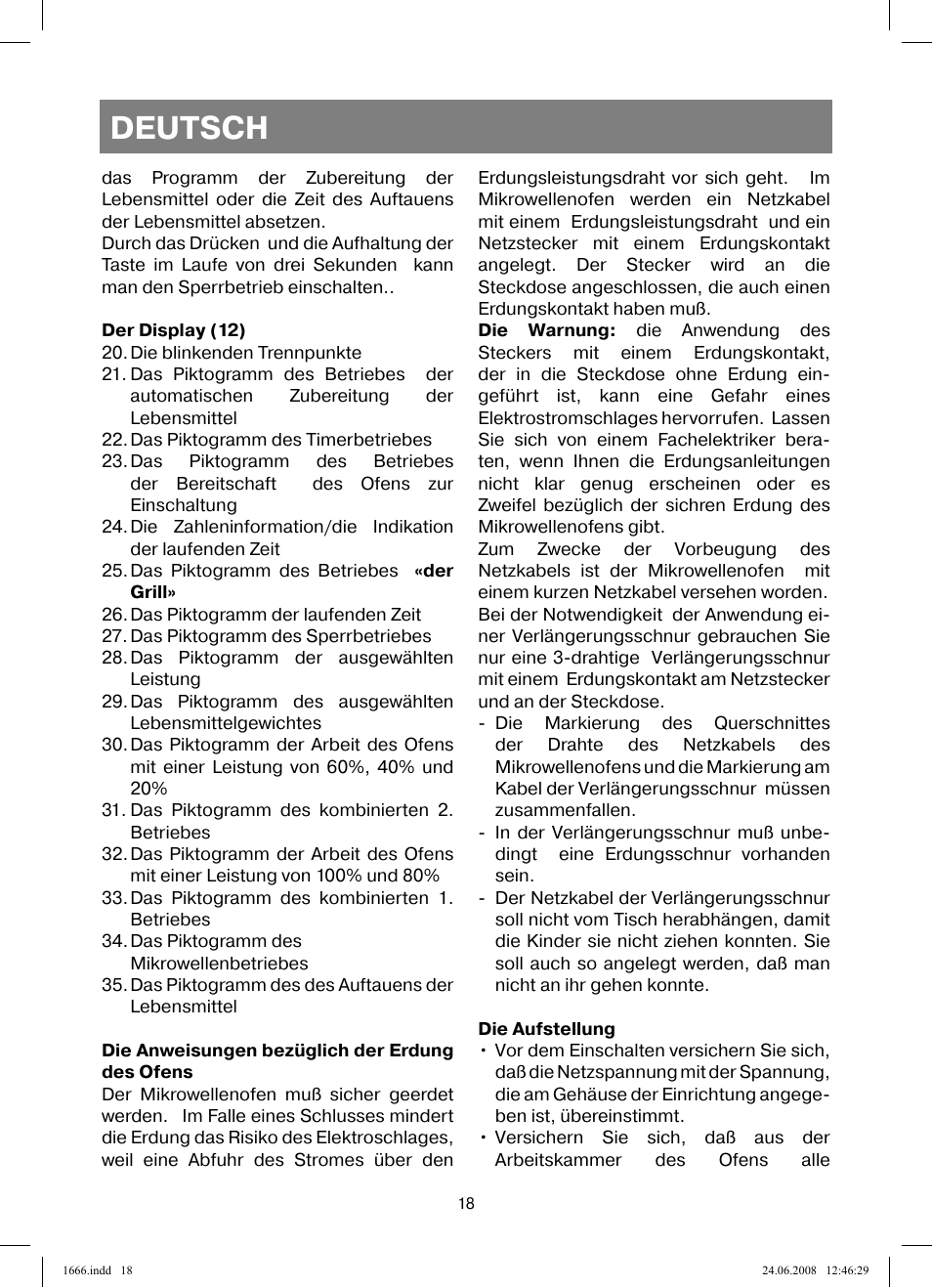 Deutsch | Vitek VT-1666 User Manual | Page 18 / 116