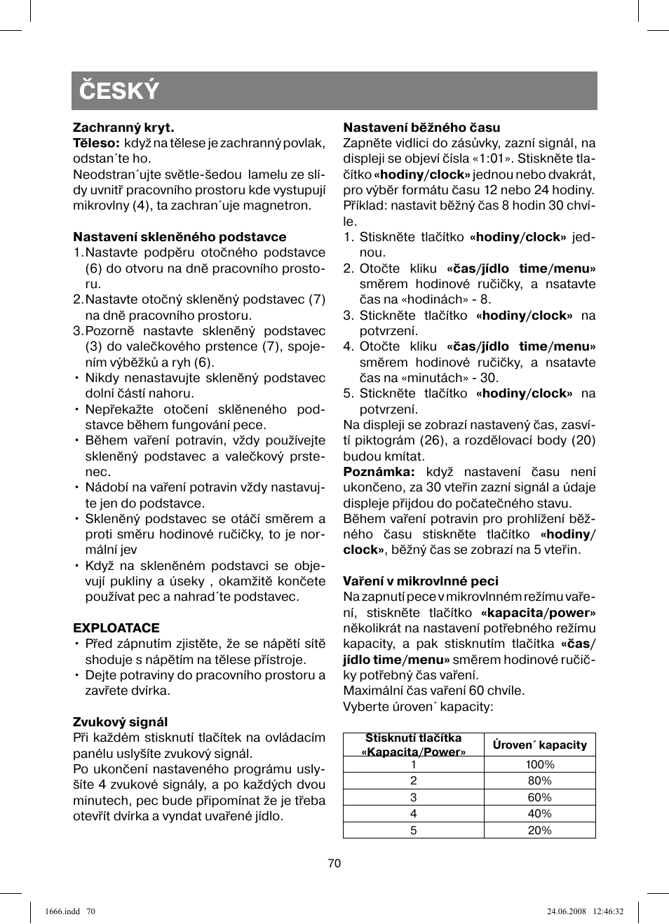 Český | Vitek VT-1666 User Manual | Page 70 / 116