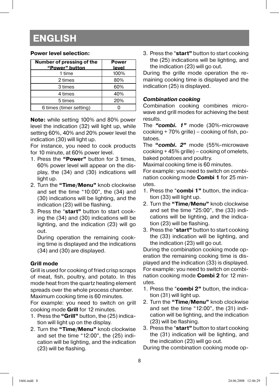 English | Vitek VT-1666 User Manual | Page 8 / 116