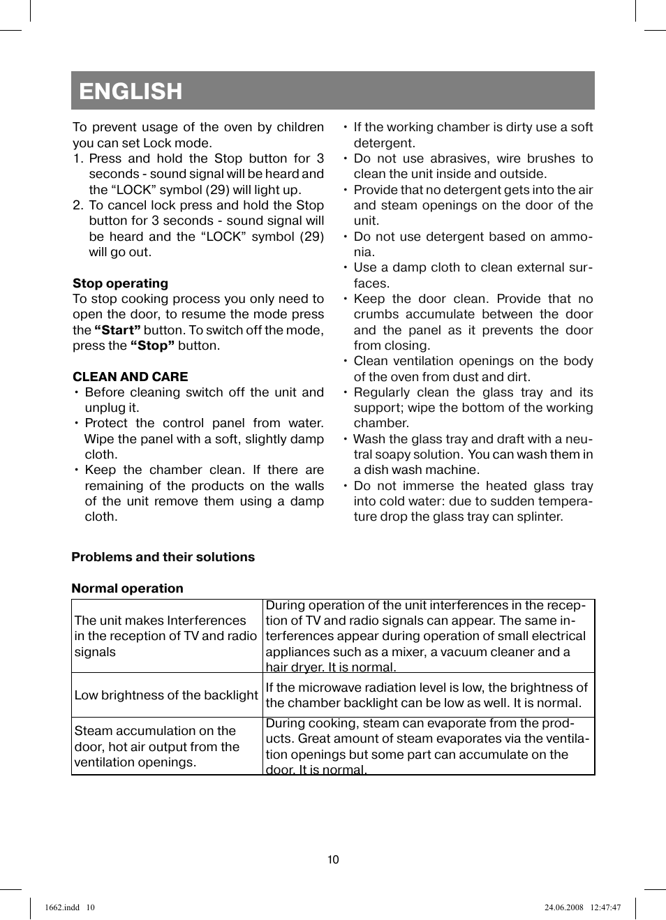 English | Vitek VT-1662 User Manual | Page 10 / 108