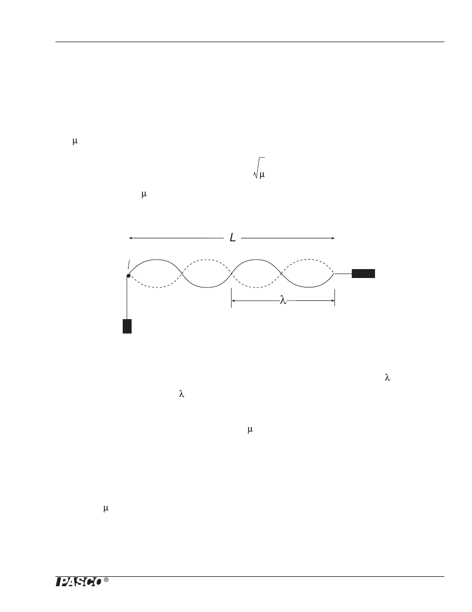 Wave speed and string density theory | PASCO WA-9867 Sine Wave Generator User Manual | Page 19 / 32