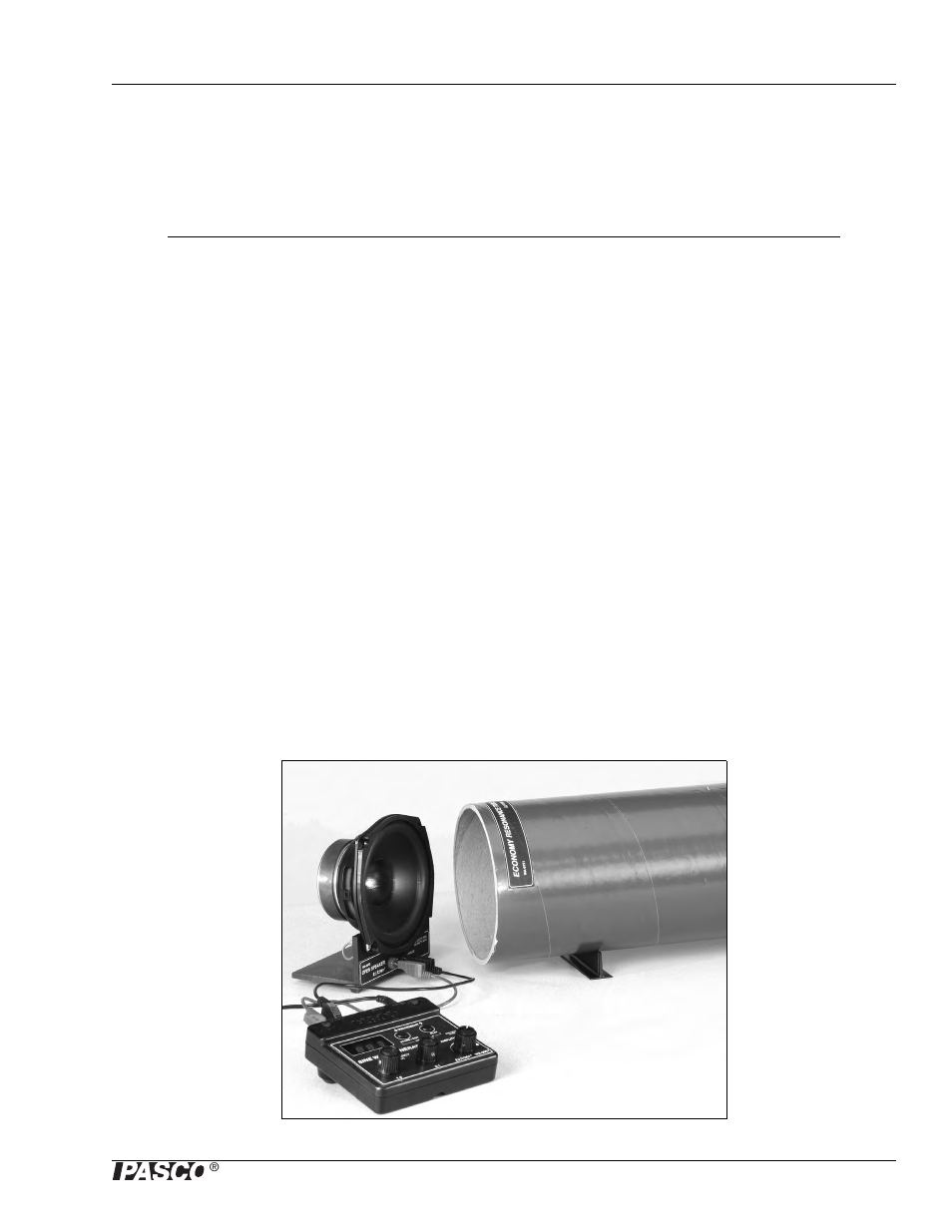 Experiment 2, Resonance tubes, Introduction | Set-up | PASCO WA-9867 Sine Wave Generator User Manual | Page 21 / 32