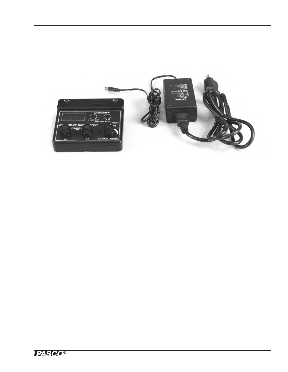 Introduction, Sine wave generator | PASCO WA-9867 Sine Wave Generator User Manual | Page 3 / 32