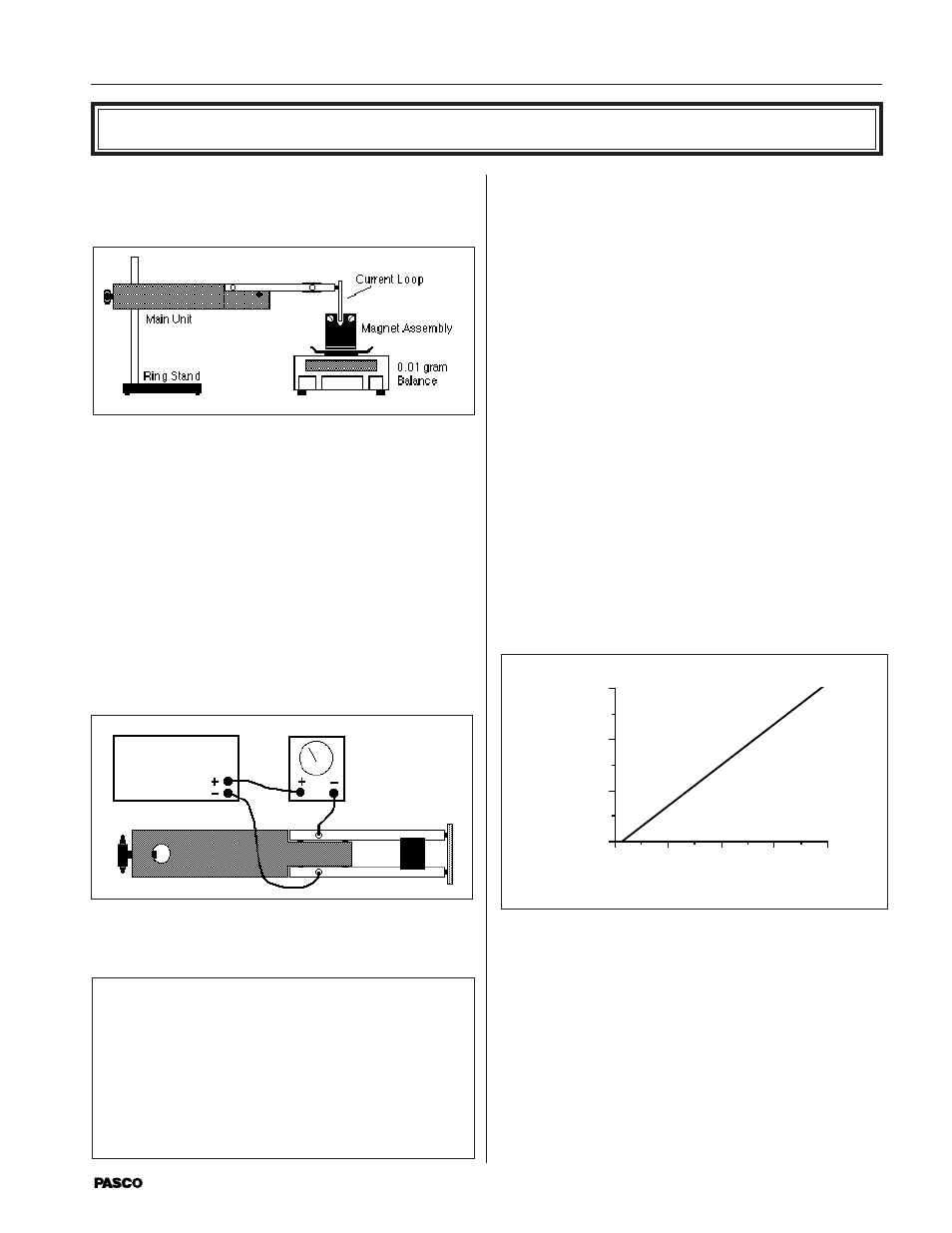 Operation | PASCO SF-8607_08 Basic Current Balance User Manual | Page 7 / 14